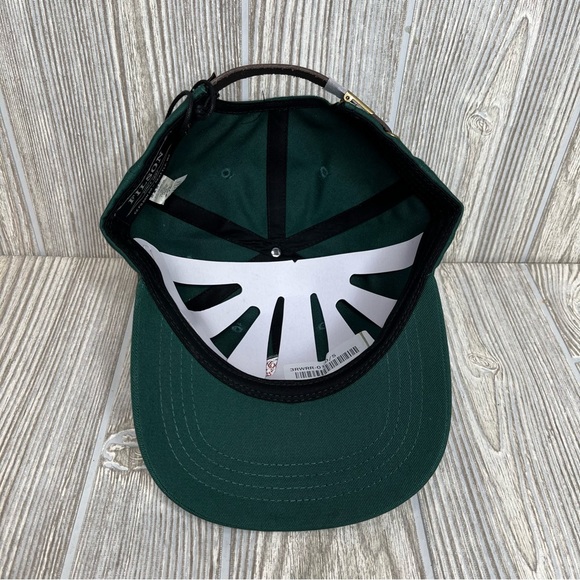 Filson Smokey Bear Low Profile Hat Cap Green Leather Strapback Outdoor Dad NWT - Picture 7 of 8
